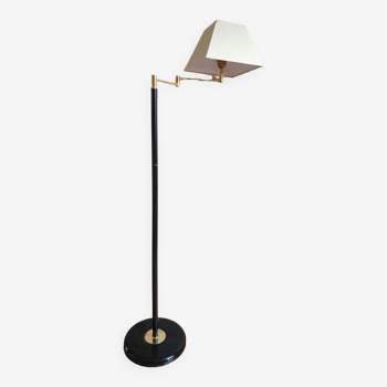 Articulated floor lamp brass e-reader