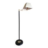 Articulated floor lamp brass e-reader