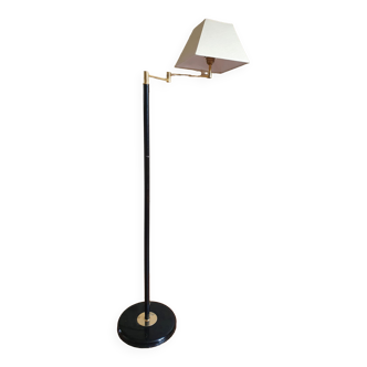 Articulated floor lamp brass e-reader