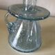 Biot bubble blow glass candle holder