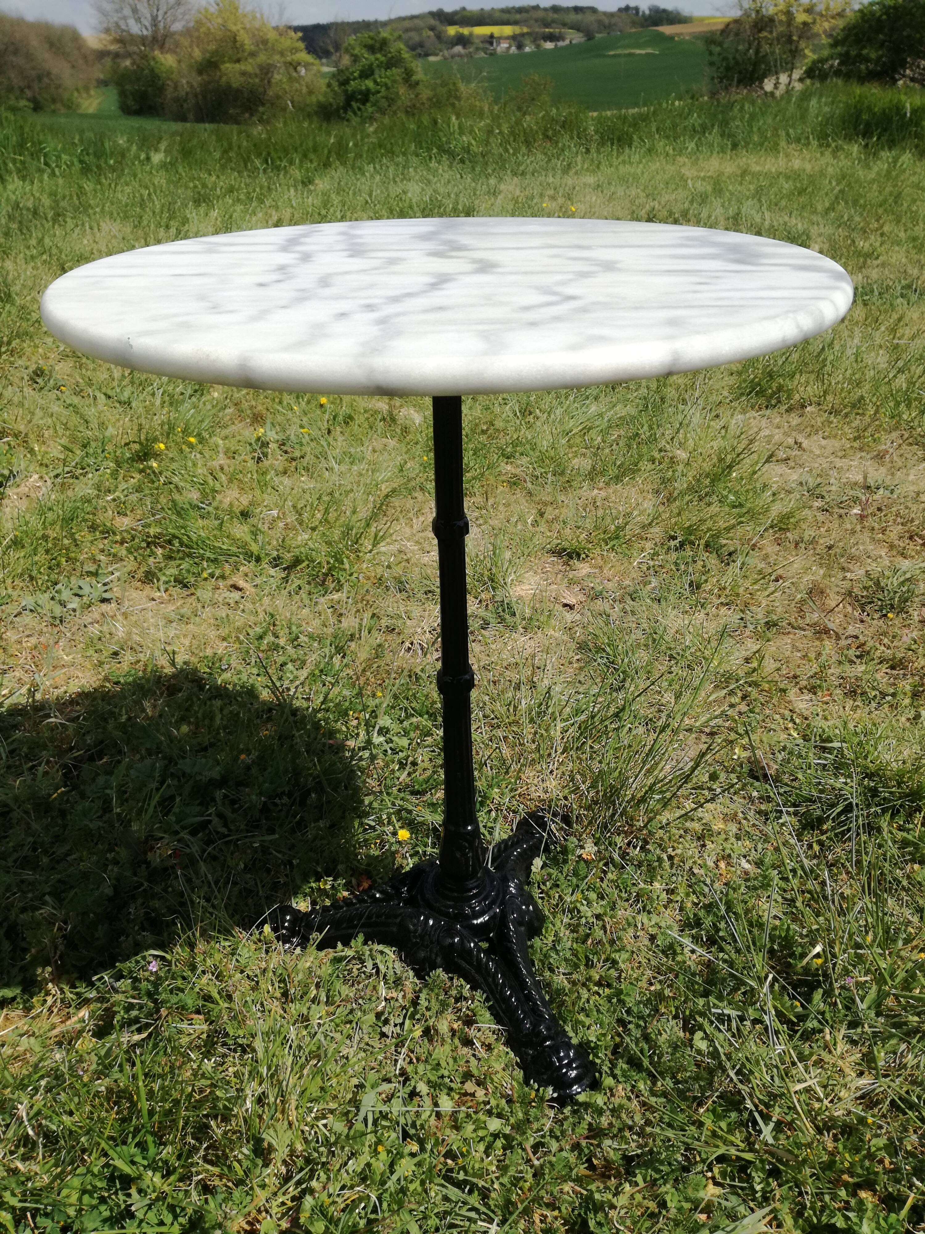 1900 marble bistro table