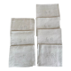 7 antique damask napkins with horse monogram decoration AR - Antique french linen