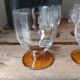 Verre à liqueur vintage à facettes