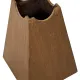 Vintage wooden planter with a minimalist, geometric design