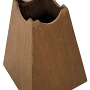 Jardinière en bois minimaliste, géométrique vintage