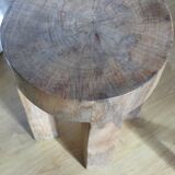 Solid teak stool