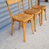 Set of 3 Baumann bistro chairs