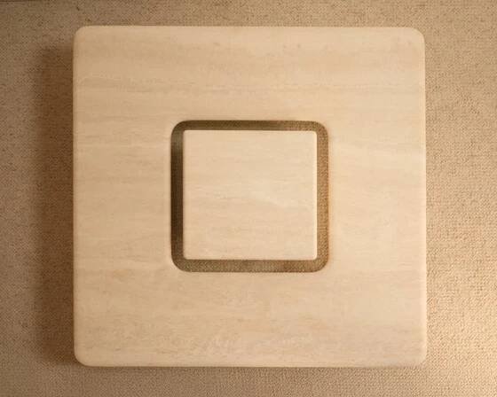 Saturn travertine table