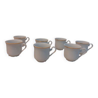 Set of 7 Bohemia cups