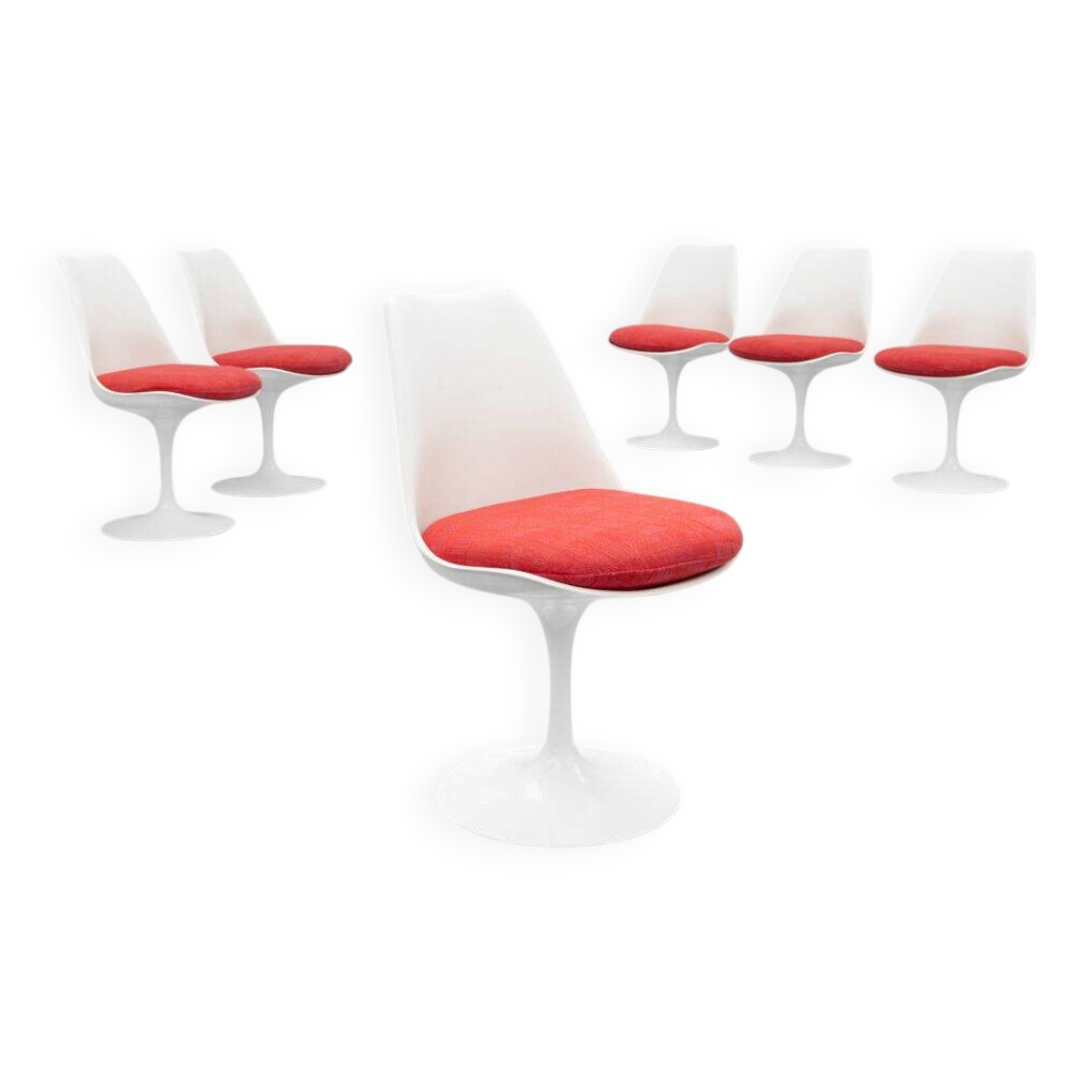 Set of 6 Eero Saarinen Knoll Tulip Chairs, 1979