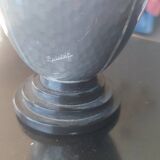 Pewter vase hammered 1930 by Pierre Amédée Plasait