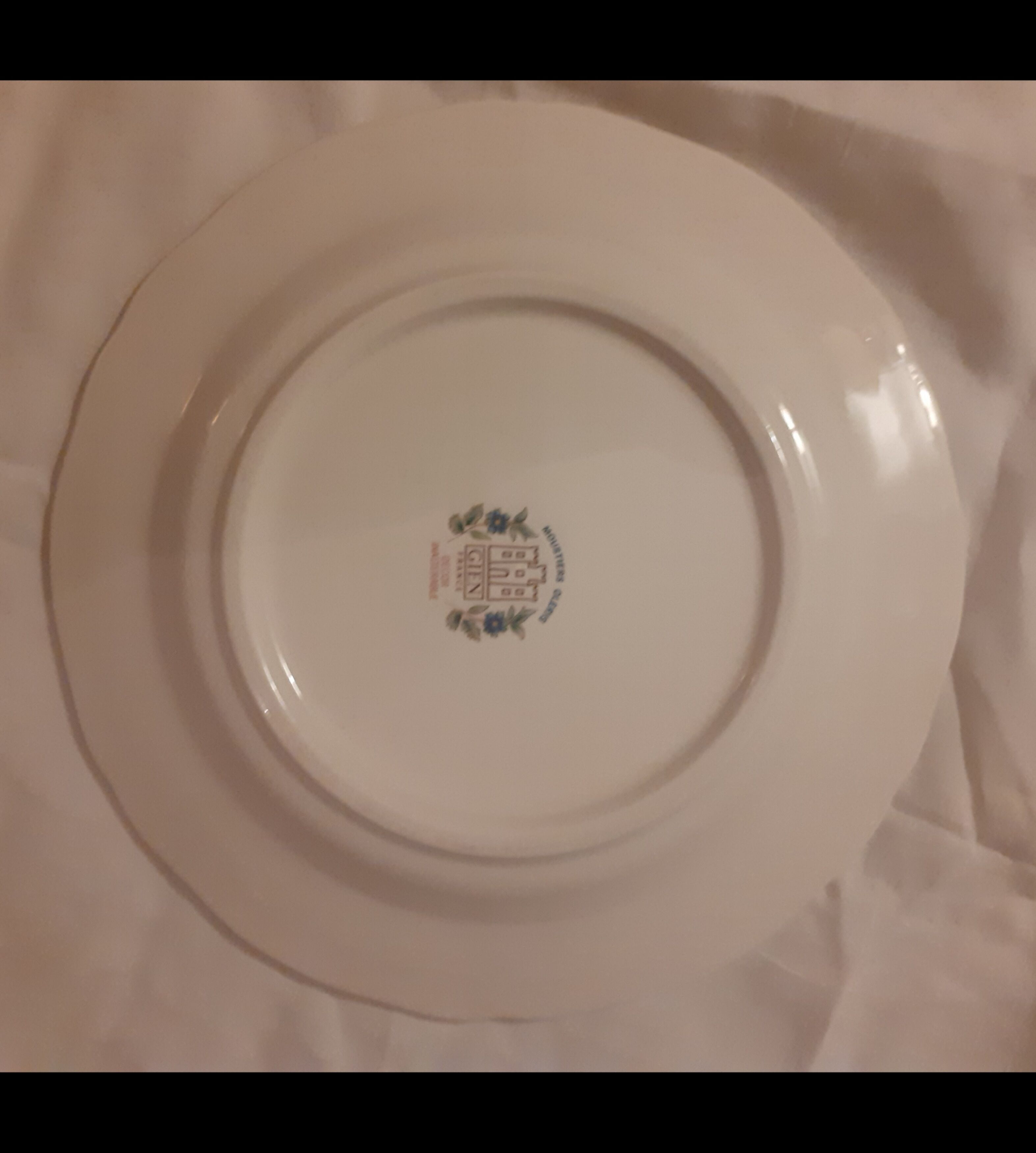 Flower plate Gien Moustiers