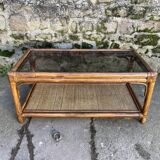 Roche Bobois bamboo coffee table