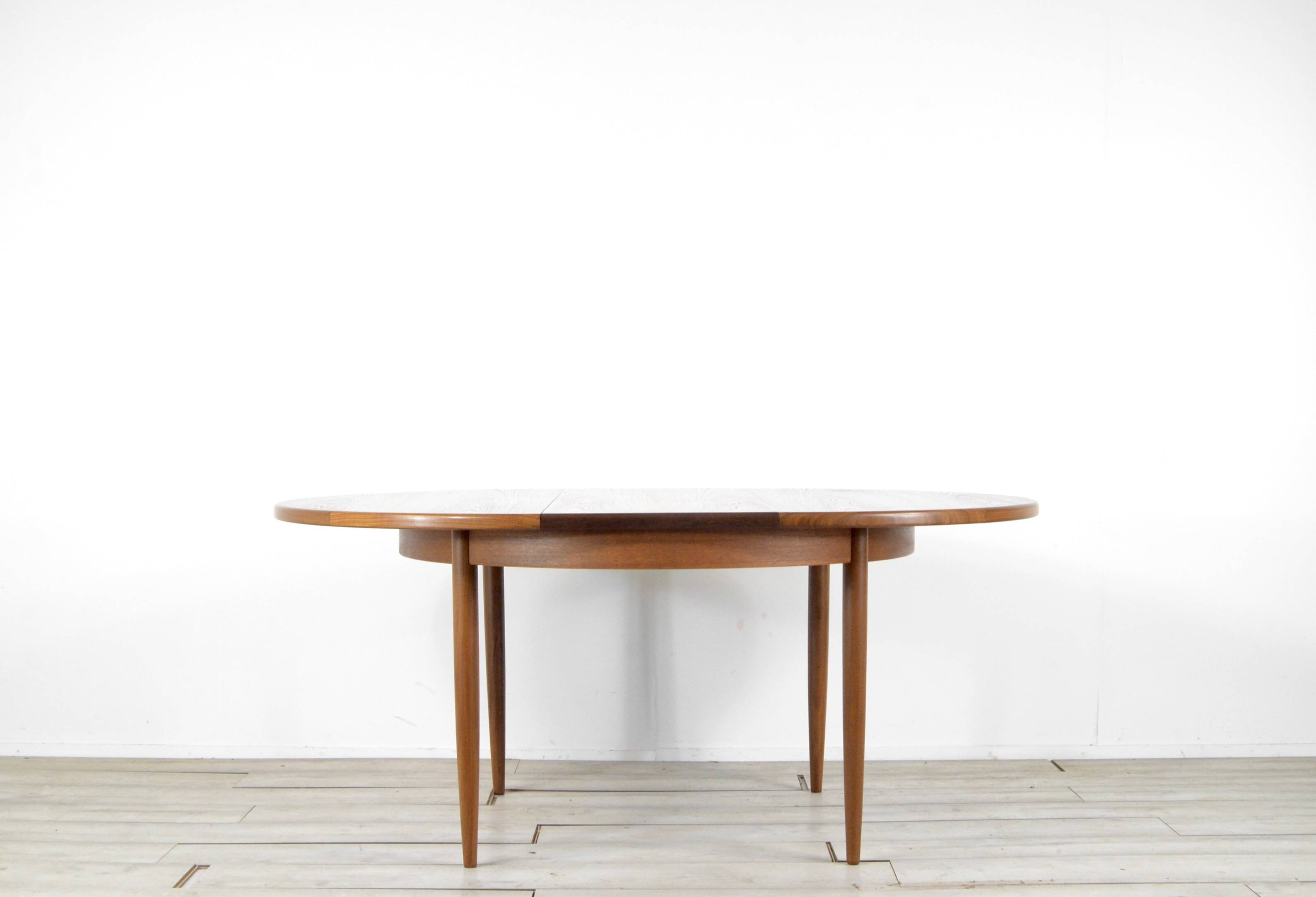 Midcentury Extending Round Teak Table By G Plan. Vintage Modern / Danish St