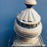 Paire d'anciennes lanternes de fiacre en cuivre vers 1900