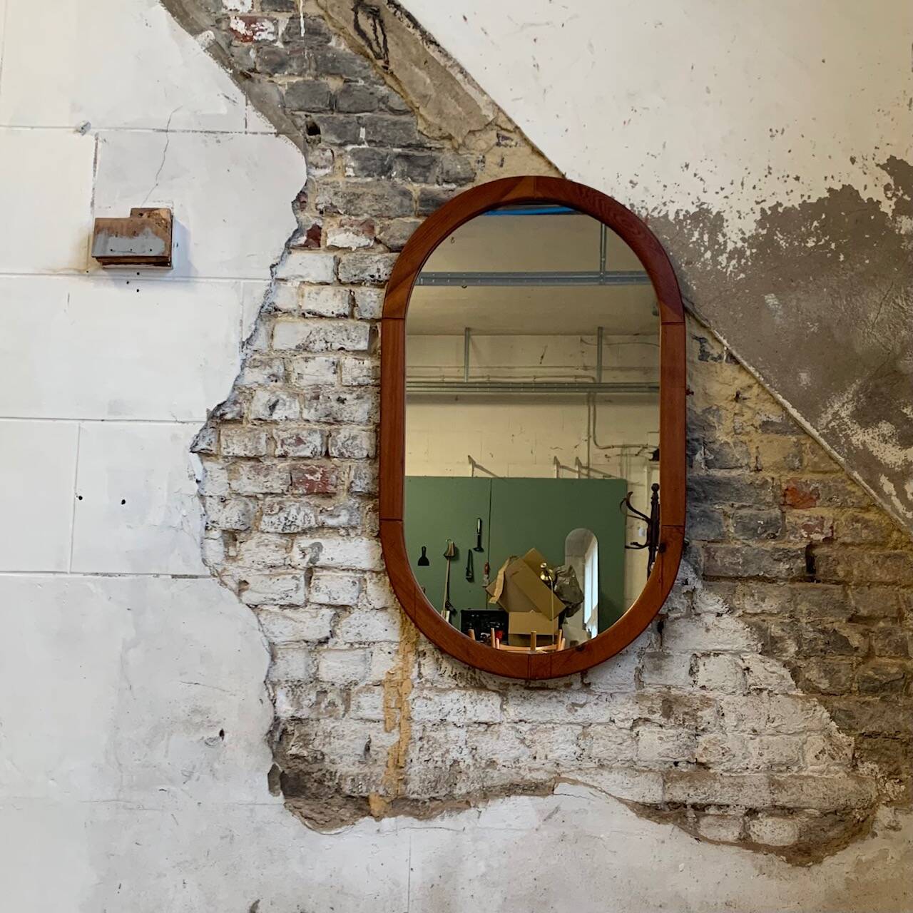 Vintage Ikea mirror from 1978 in solid pine