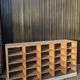 Wooden locker cabinet