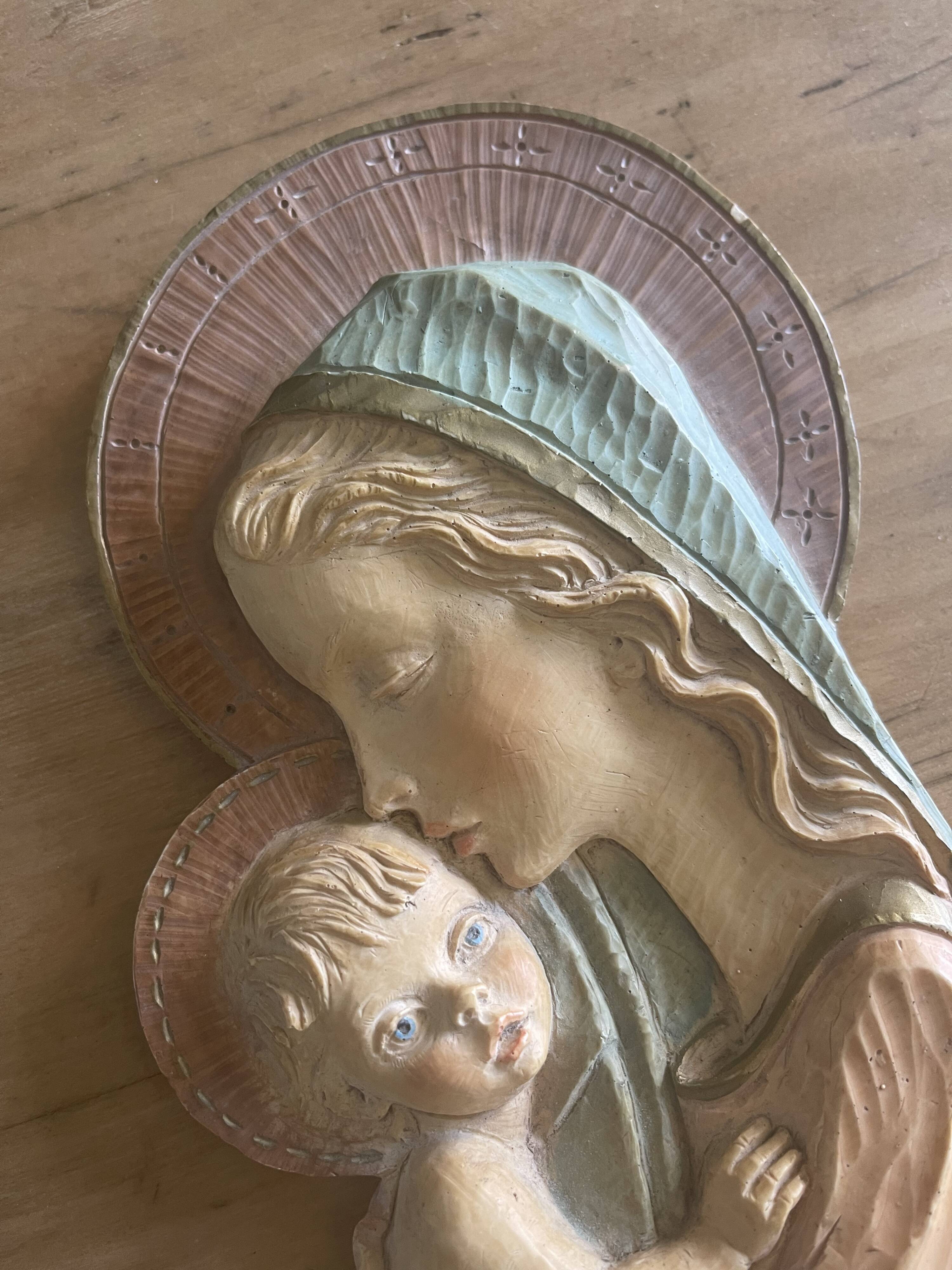 Wall plaque: Mother and Child