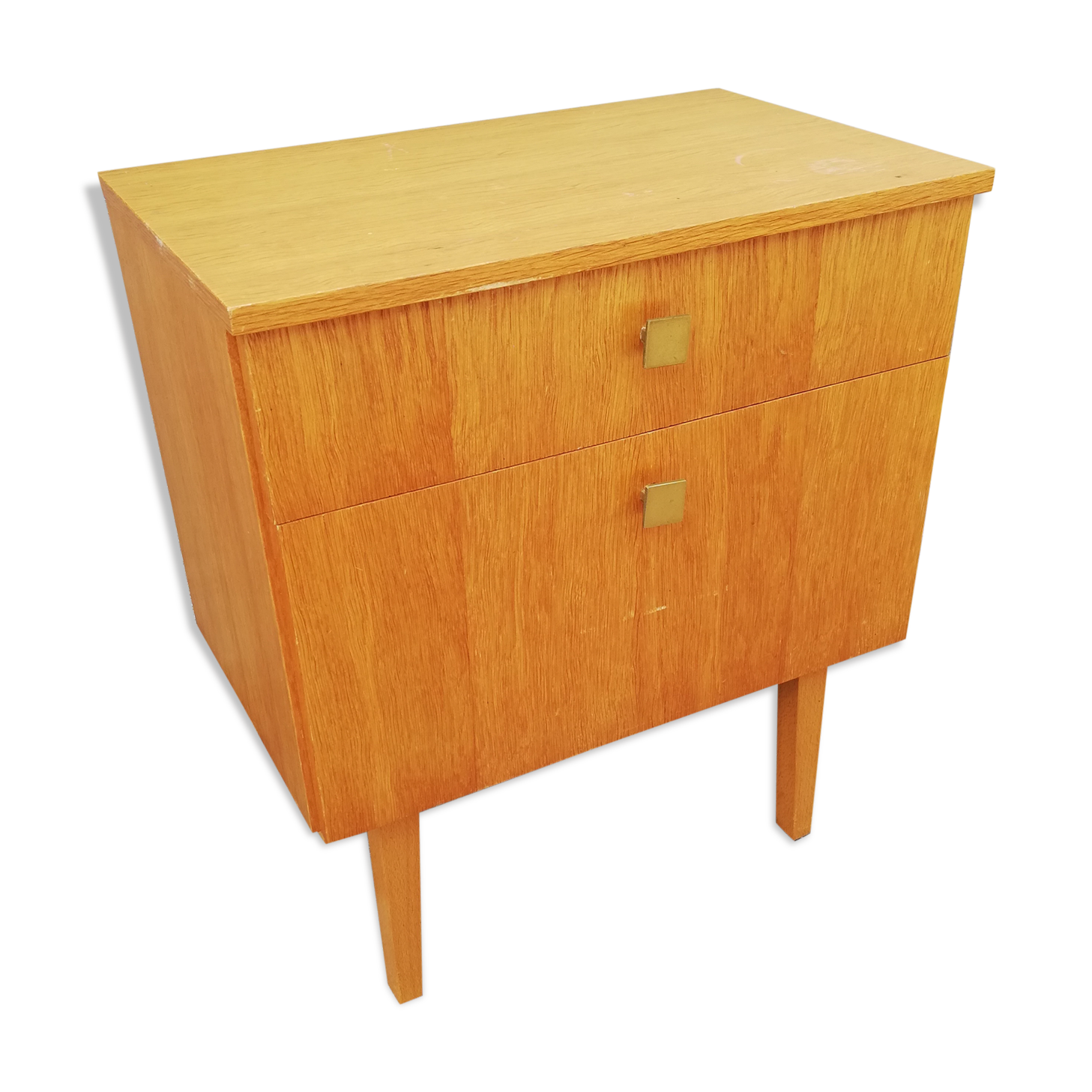 Vintage bedside 1 drawer 1 valve