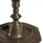 Early 18th-century French bronze candlestick