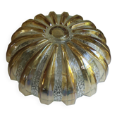 Old vintage ceiling light 1970 two-tone smoked glass sun Ø 25 cm