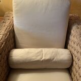 Ligne Roset rattan armchair