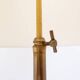Mid-Century teak and brass floor lamp, Denmark, 1960s