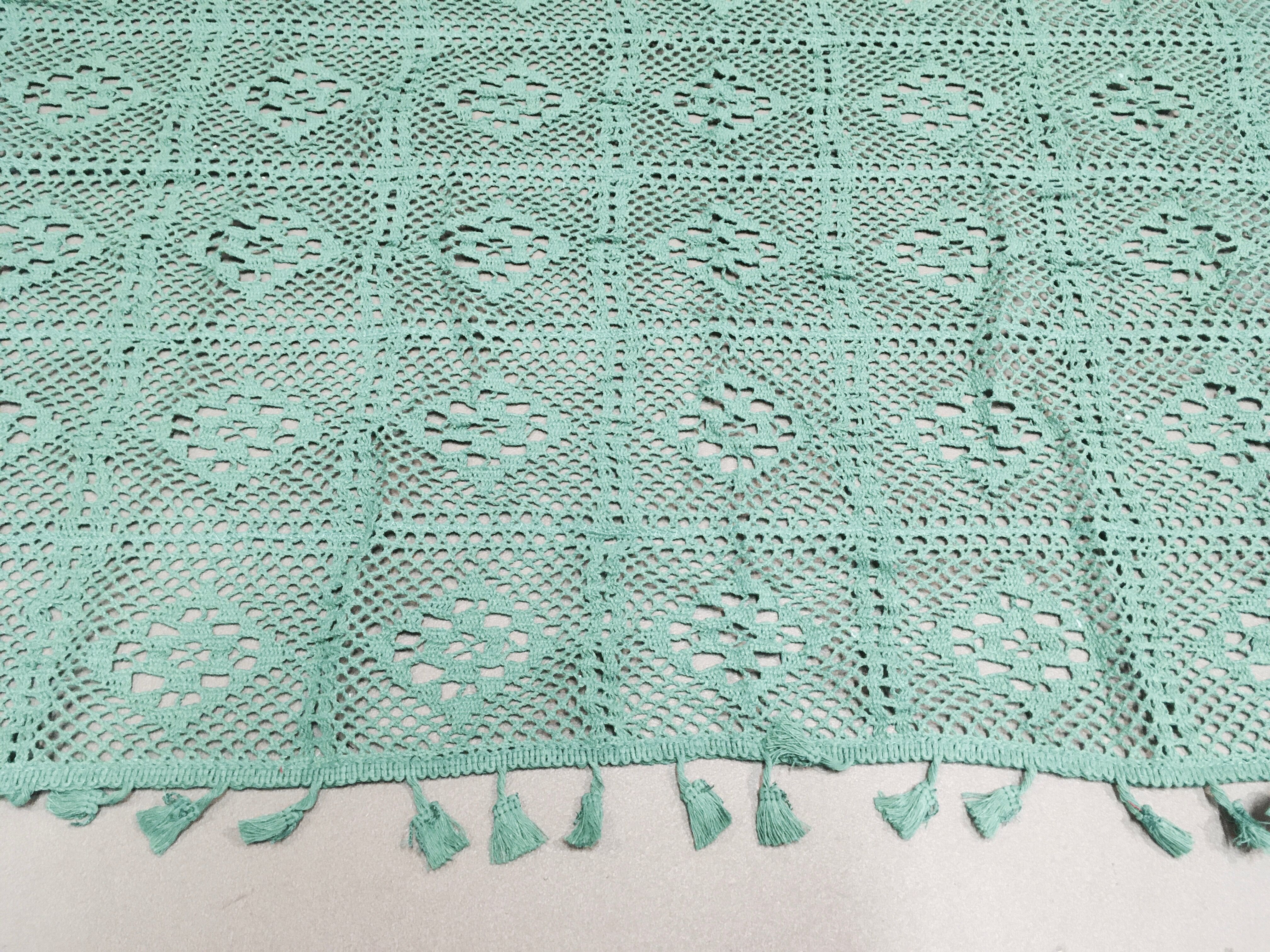 Fully embroidered scandinavian design tablecloth