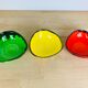 Trio of colorful ramekins 50s, ceramic