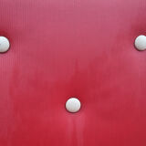 Red vintage bridge armchair, 40s