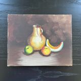 Still life with pitcher and fruit