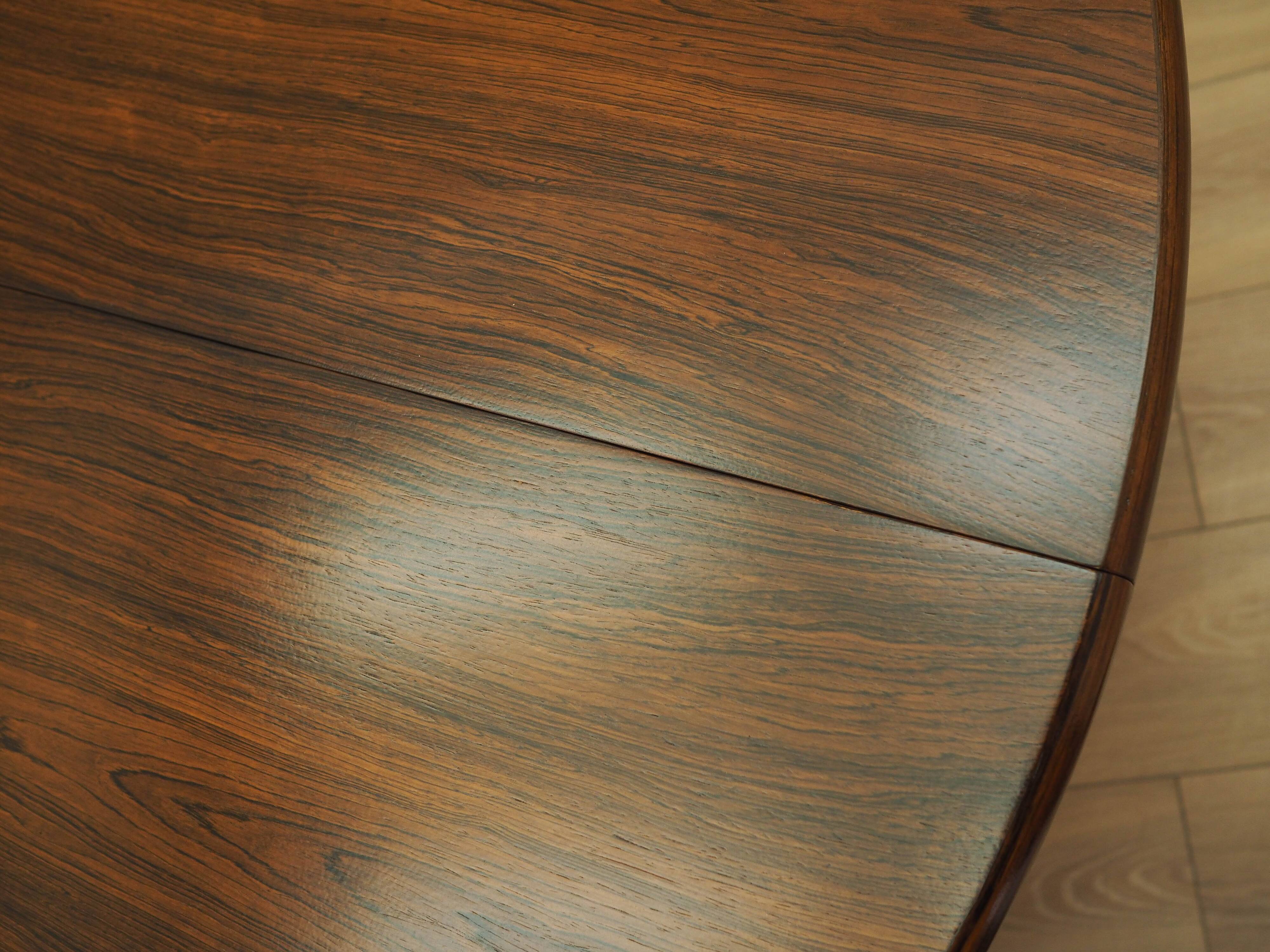 Round rosewood table, 1960, designer: Harry Østergaard, Randers Møbelfabrik