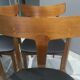 Suite of 6 scandinavian chairs teck Samcom Denmark 1960