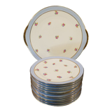 Porcelain pie service of limoges 50 years