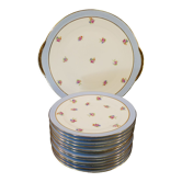 Porcelain pie service of limoges 50 years