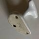 XL white ceramic earthenware coat rack from the 1960s