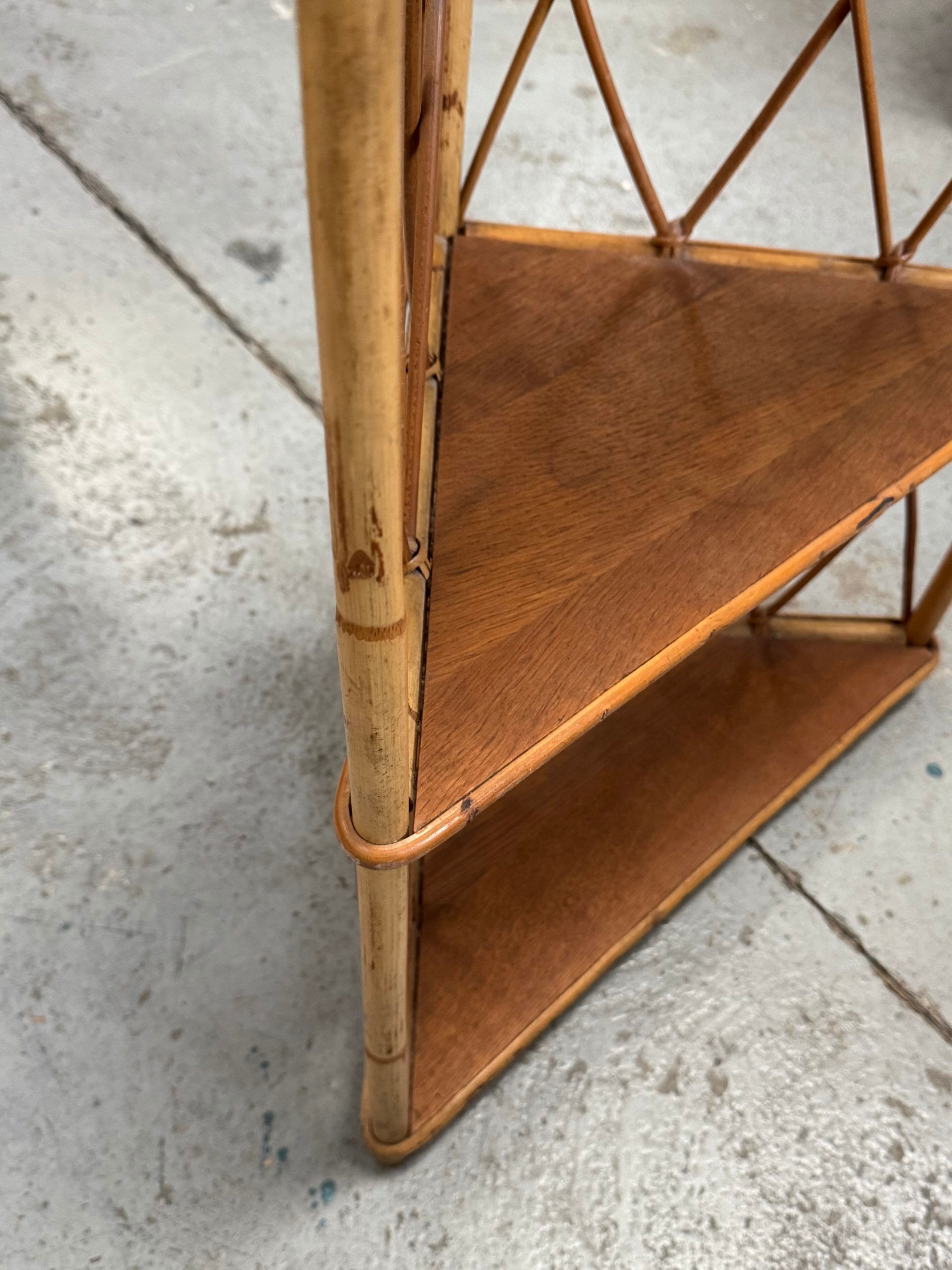 Rattan shelf