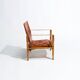 Chaise Safari Kaare Klint en chêne et cuir par Rud Rasmussen