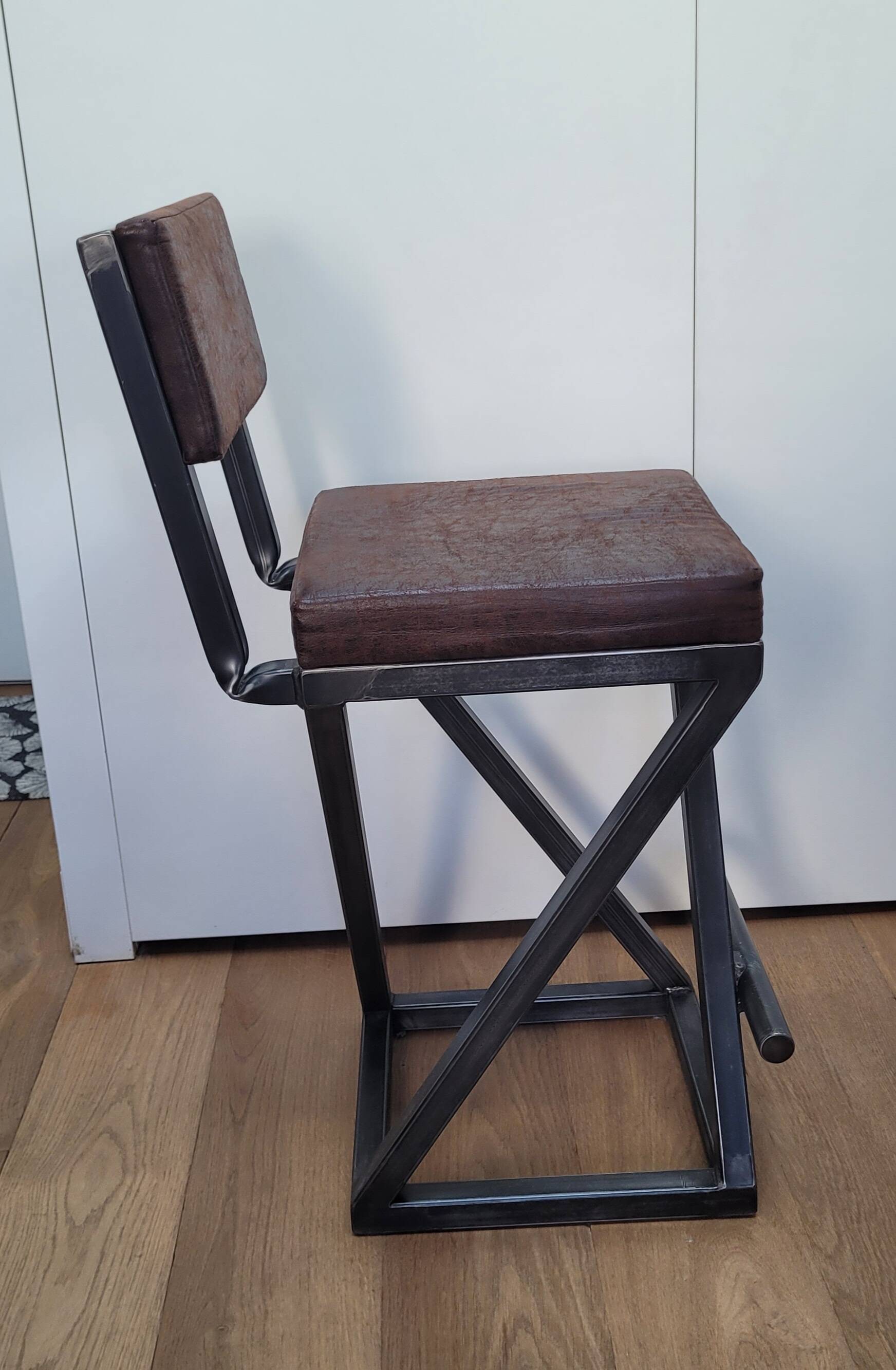 Industrial bar stool