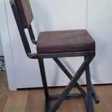 Industrial bar stool