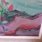 Painting signed Abel Guillot