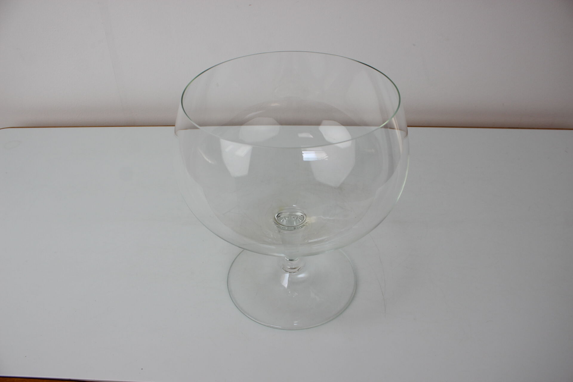 Mid-Century Giant Glass Goblet Designer F.Chocholaty for MOSER, 1960's
