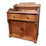 Commode de toilette en sapin et mabre, 1800