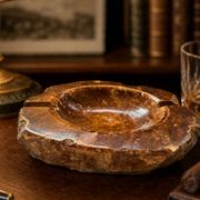 Elegante Posacenere Vintage in Pregiato Onice – Design Italiano anni '60