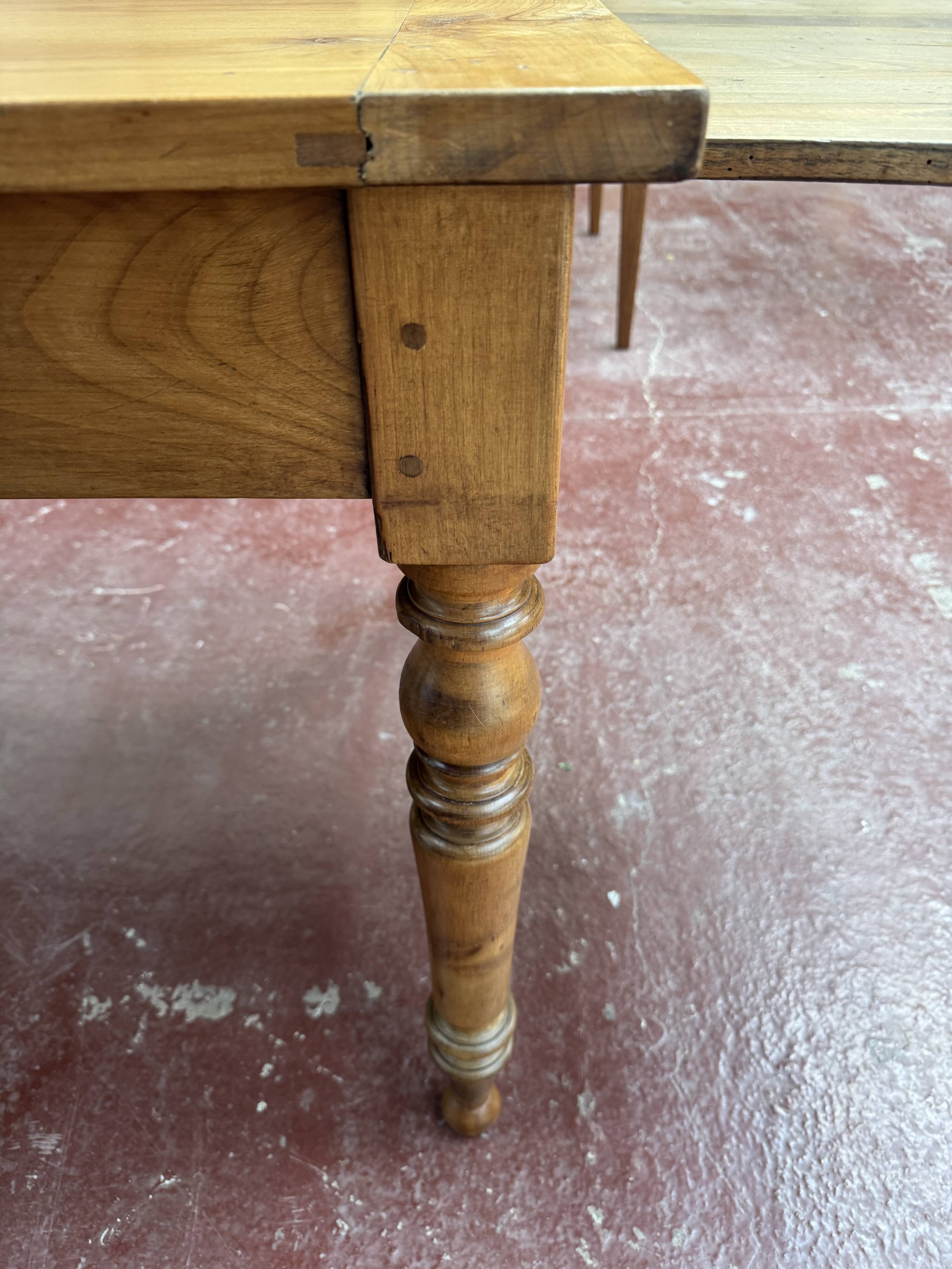 Cherry farmhouse table