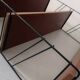 Scandinavian tomado wire wall shelf in teak, 1970