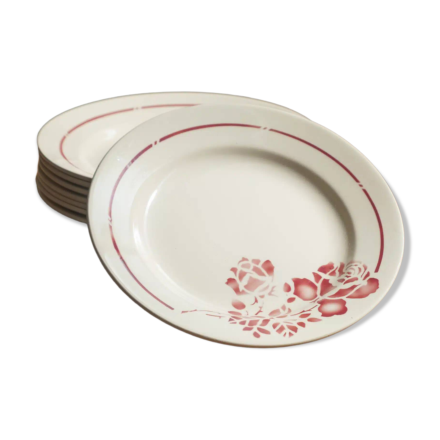 Set of 8 "Christiane" plates