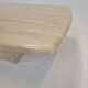 Italian coffee table in travertine, 1980s