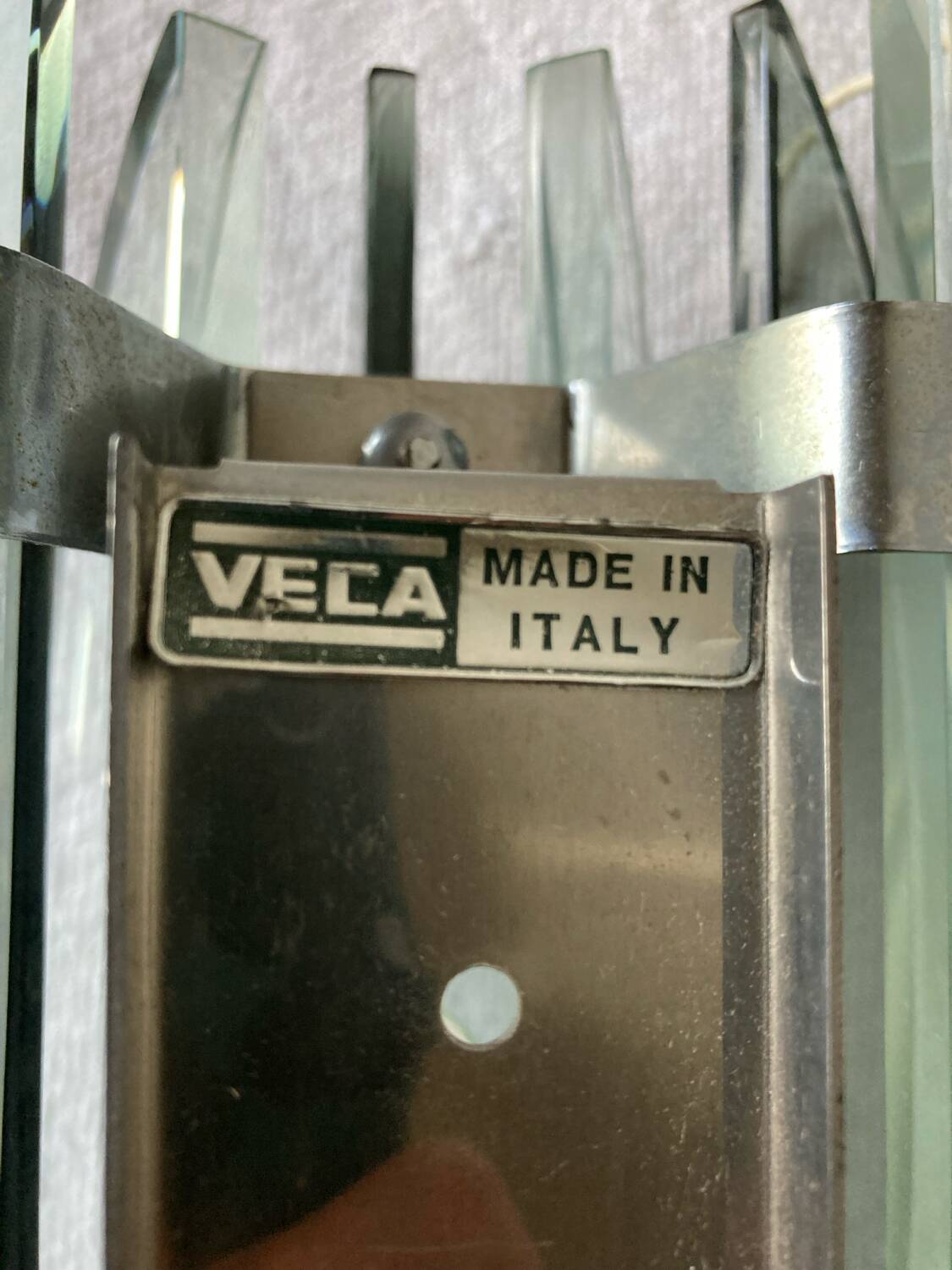 Pair of Veca wall lights from the 70s