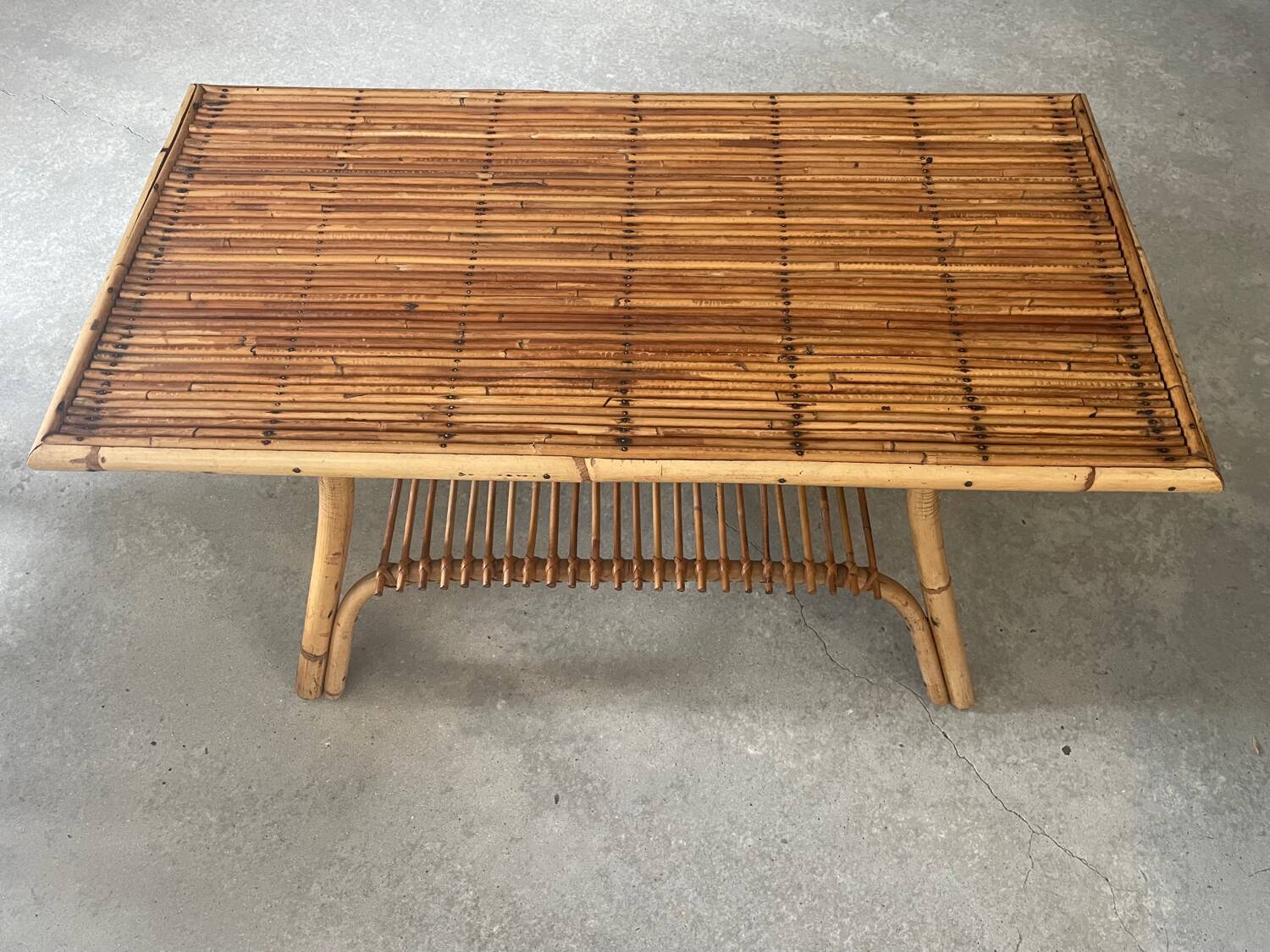 Rattan coffee table